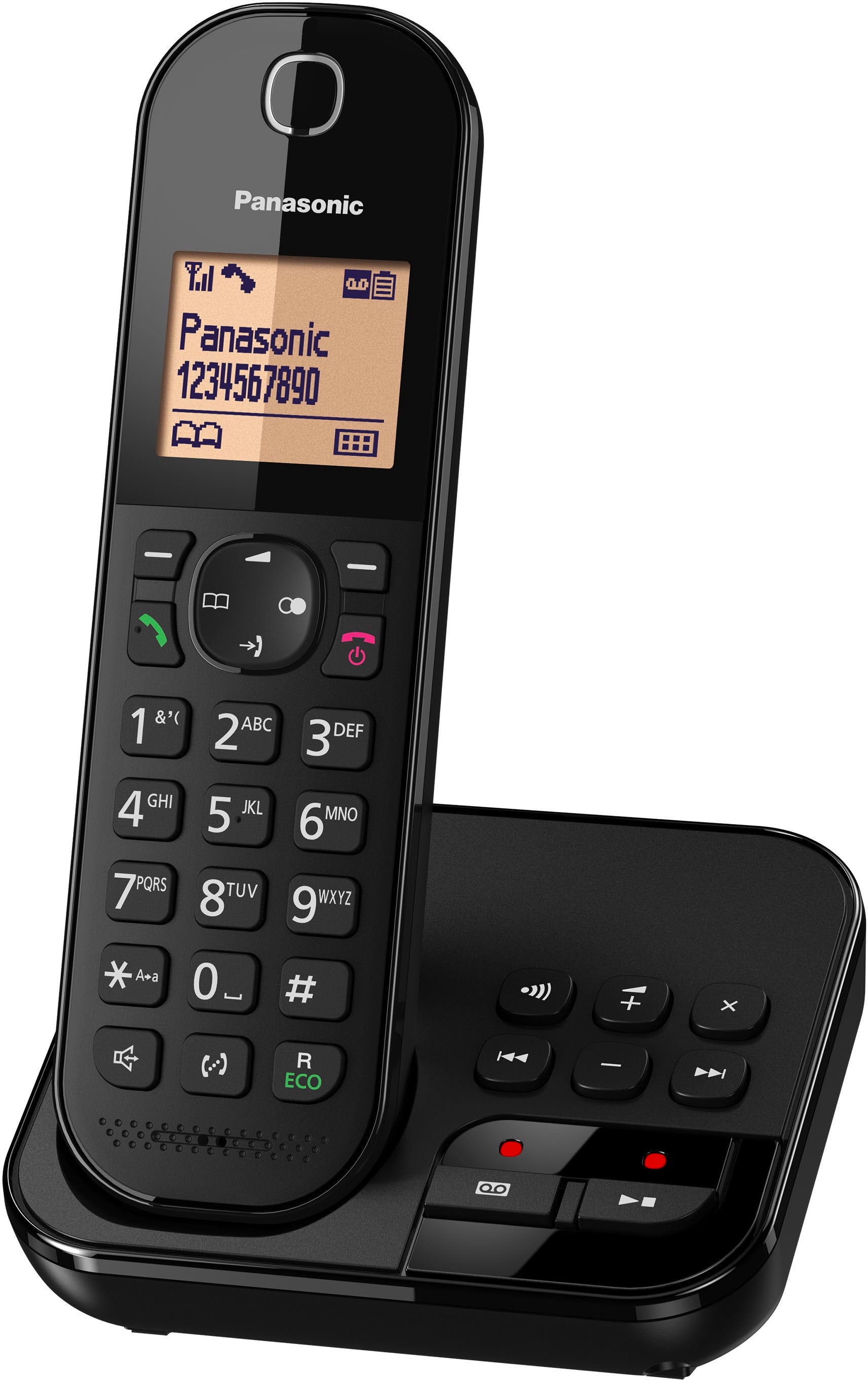 Panasonic Schnurlostelefon mit AB KX-TGC420GB - schwarz Panasonic Schnurlostelefon mit AB KX-TGC420GB - schwarz